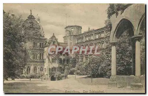 Cartes postales Heidelberg Der Schlosshof