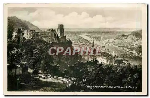 Cartes postales Heidelberg nach einem Bilde von Willmann