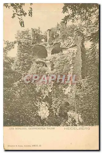 Cartes postales Das Schloss Gesprengter Thurm Heidelberg