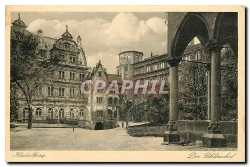 Cartes postales Heidelberg Der Schlosshof