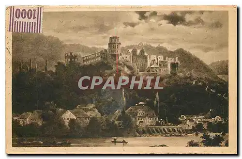 Cartes postales Heidelberg von der Hirschgasse im Mondschein