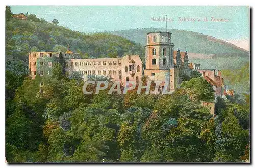 Cartes postales Heidelberg Schloss Terrasse