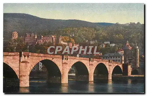 Cartes postales Heidelberg Karl Theodor Brucke und Schloss