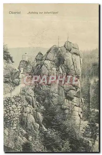 Cartes postales Okertal Aufstieg zur Adlerklippe