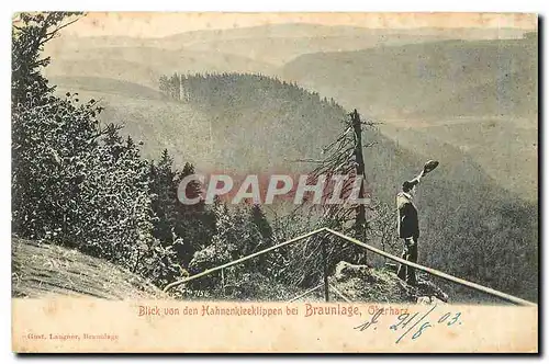 Cartes postales Blick von den Hahnenkleeklippen bei Braunlage Oberharz
