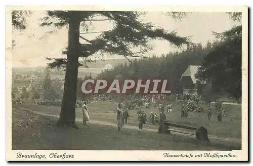 Cartes postales moderne Braunlage Oberharz Konzertwiefe mit Musikpavillon