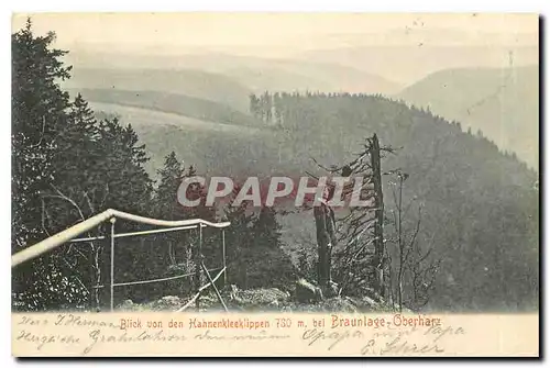 Cartes postales moderne Blick von den Hahnenkleeklippen bei Braunlage Oberharz