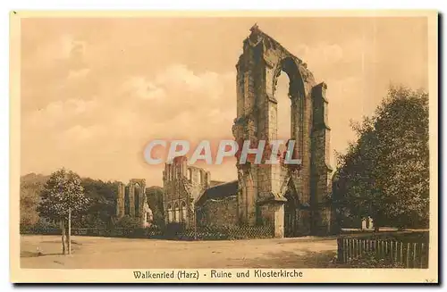 Ansichtskarte AK Walkenried Harz Ruine und Klosterkirche