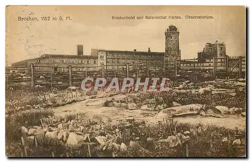 Cartes postales Brocken Brockenhotel und Bolanischer Garten Observatorium