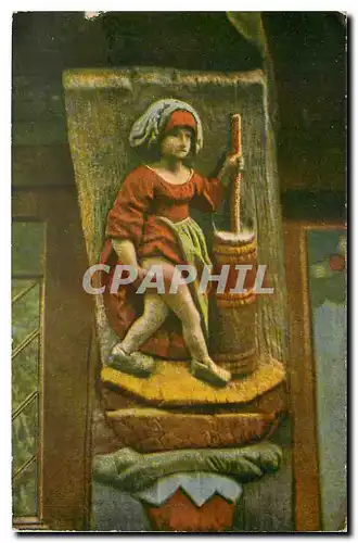 Cartes postales Goslar i Harz Holzschnitzerel a Brusttuch 1526 Die Butterhanne