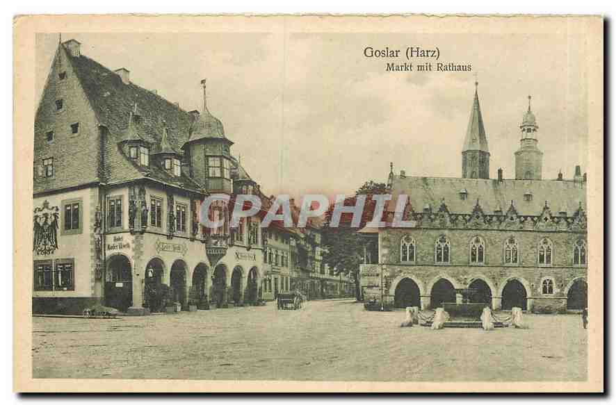 Markt De Harz. marktplatz und marktbrunnen goslar am harz ...