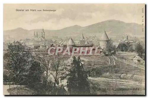 Cartes postales Goslar am Harz vom Petersberge