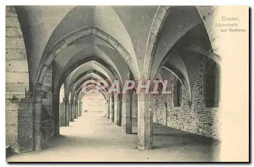 Ansichtskarte AK Goslar Saulenhalle am Rathaus