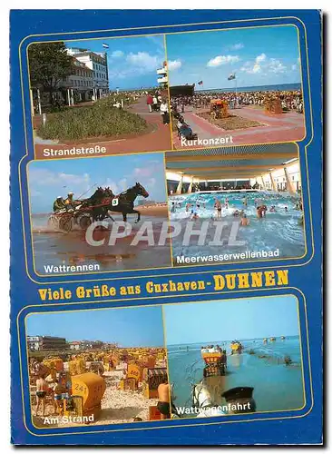 Cartes postales moderne Viele Gruss aus Cuxhaven Duhnen