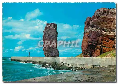 Moderne Karte Nordseebad Helgoland Nordspitze und Lange Anne