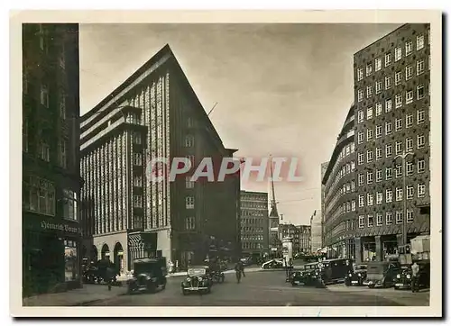 Moderne Karte Hamburg Chilehaus und Sprinkenhof