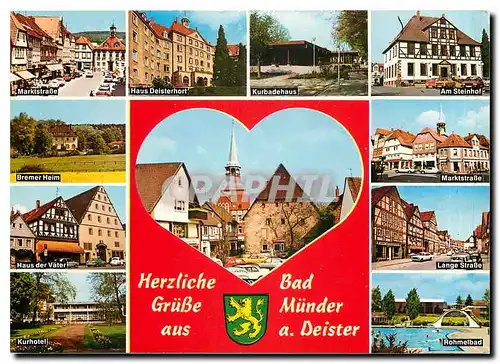 Cartes postales moderne Herzliche Bad Grusse Munder aus a Deister