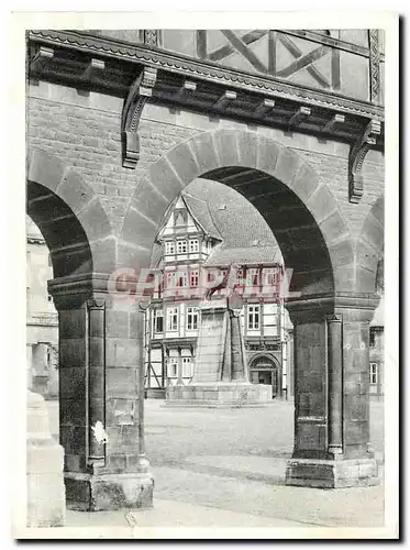 Cartes postales moderne Braunschweig Blick auf Burgplatz mit Lowen