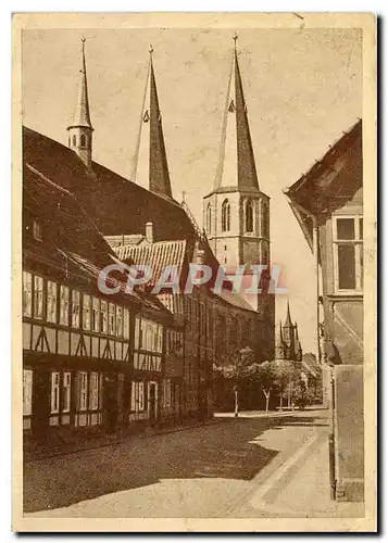 Moderne Karte Duderstadt Obertor mit Durchblick zur Marktstrasse