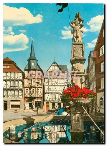Cartes postales moderne Fritzlar Markt mit Rolandsbrunnen
