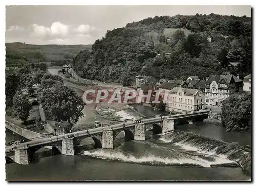 Cartes postales moderne Hann Munden Alte Werrabrucke mit Blick ins Wesertal