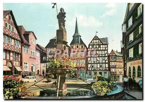 Cartes postales moderne Fritzlar Marktplatz mit Rolandsbrunnen