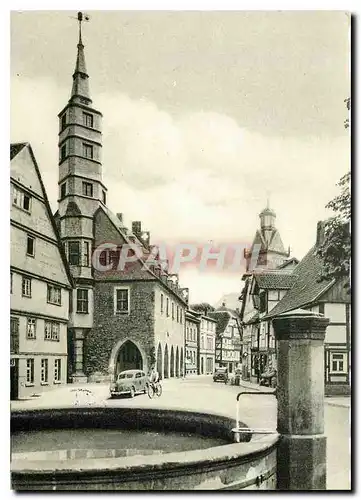 Cartes postales moderne Korbach Waldeck Stechbahn mit Rathaus und St Kilianskirche