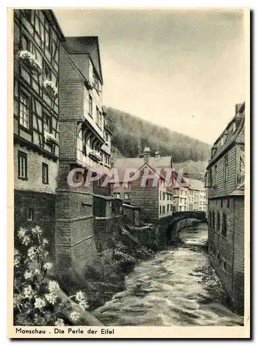 Cartes postales moderne Monschau Eifel Partie an der Rur