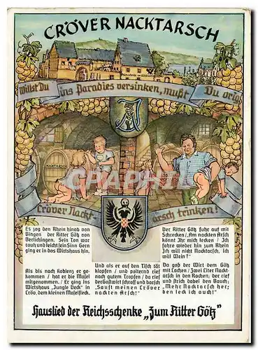 Cartes postales moderne Crover Nacktarsch