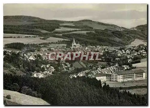 Moderne Karte Gruss aus dem Land der tausend Bergel Heilklimatischer Kurort Winterberg im Hochsauerland