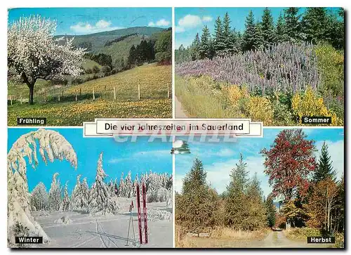 Cartes postales moderne Die Vier Jahreszeiten im Sauerland