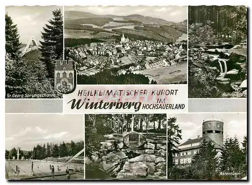 Moderne Karte Heilklimatischer Kurort Winterberg im Hochsauerland