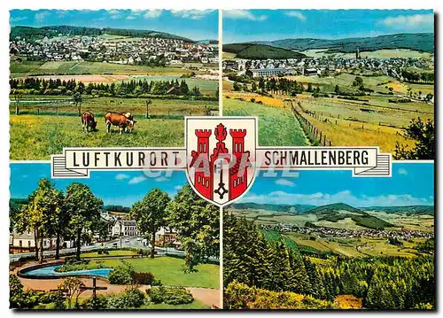 Moderne Karte Luftkurort Schmallenberg