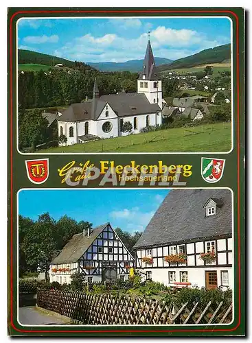 Moderne Karte Grusse aus Fleckenberg Hochsauerland