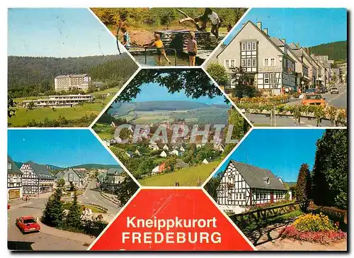 Moderne Karte Kneippkurort Fredeburg