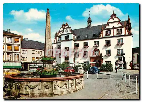 Cartes postales moderne Darmstadt Marktplatz mit Rathaus