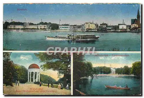 Cartes postales moderne Wiesbaden Kursaalweiher