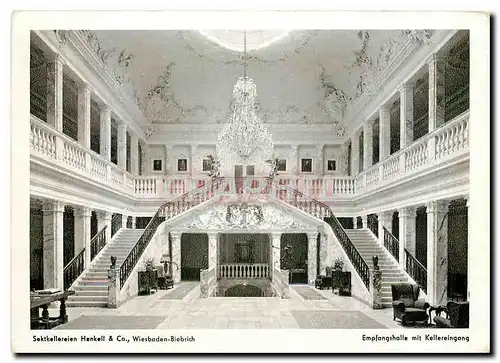 Cartes postales moderne Sektkellereien Henkell Co Wiesbaden Biebrich Empfangshalle mit Kellereingang