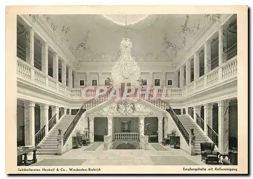 Cartes postales moderne Sektkellereien Henkell Co Wiesbaden Biebrich Empfangshalle mit Kellereingang