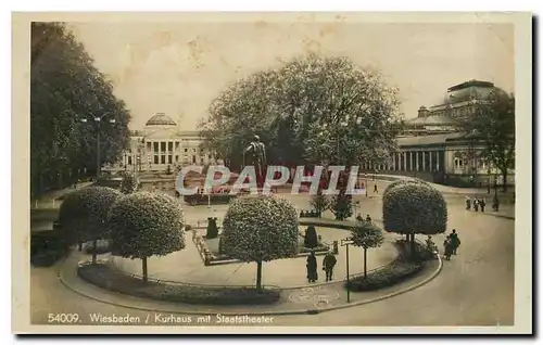 Cartes postales moderne Wiesbaden Kurhaus mit Staatstheater