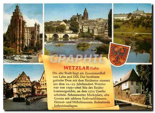 Cartes postales moderne Wetzlar Lahn Die alte Stadt liegt am Zusammenfluss von Lahn und Dill