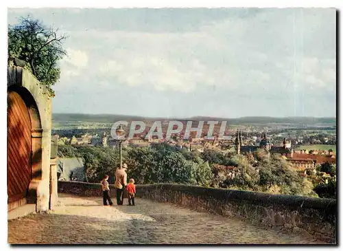 Moderne Karte Fulda Blick vom Frauenberg