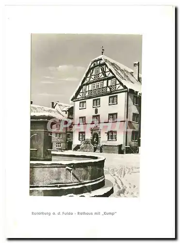 Cartes postales moderne Rotenburg a d Fulda Rathaus mit Kump