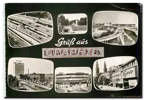 Moderne Karte Gruss aus Ludwigshafen Rh