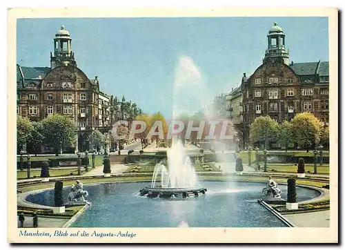 Cartes postales moderne Mannheim Blick auf die Augusta Anlage