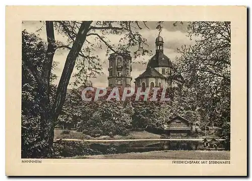 Cartes postales moderne Mannheim Friedrichspark mit Sternwarte