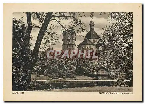 Cartes postales moderne Mannheim Friedrichspark mit Sternwarte