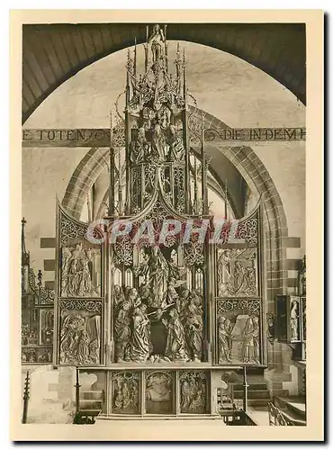 Cartes postales moderne Marienaltar von Tilman Riemenschneider Herrgottskirche Cregliagen a Tauber Aufnahme Georg Schatf