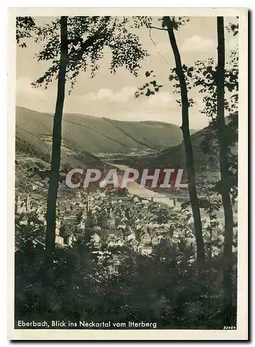 Cartes postales moderne Eberbach Blick ins Neckartal vom Itterberg