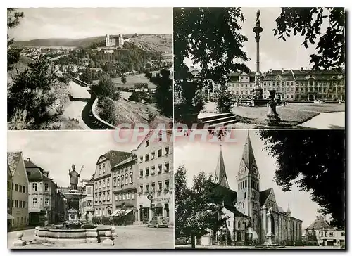 Cartes postales moderne Eichstatt Bayern Residenzplatz mit Mariensaule